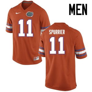 Men's Florida Gators #11 Steve Spurrier NCAA Nike Orange Authentic Stitched College Football Jersey RFA3262DA